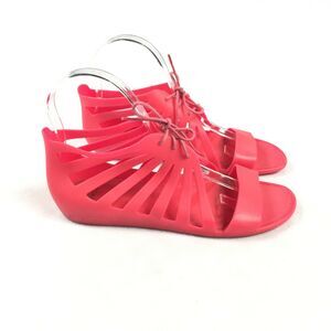 Authentic Givenchy Jelly Sandals in Neon Pink